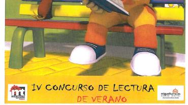 imagen del cartel del Cuarto Concurso de Lectura en Verano en Miguelturra