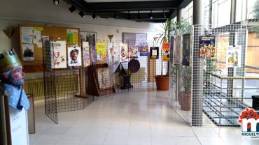imagen de la exposición de los carteles presentados al Concurso del Carnaval 2019 de Miguelturra