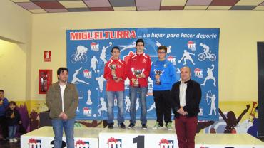 imagen del podio del Campeonato Regional de Ajedrez, enero 2016