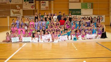 imagen grupal participantes Convivencia de Gimnasia Rítmica, junio 2017