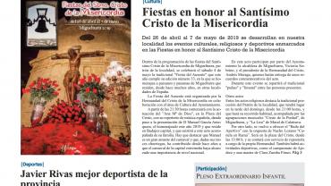 imagen de la portada del Boletín Informativo Municipal del mes de mayo de 2019 de Miguelturra