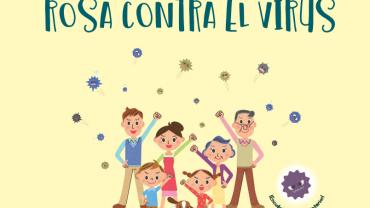 imagen de la portada del cuento "Rosa contra el Virus", abril 2020