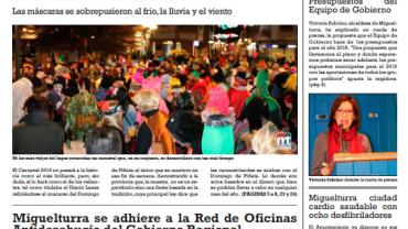 imagen de la portada del Boletín Informativo Municipal de marzo de 2016