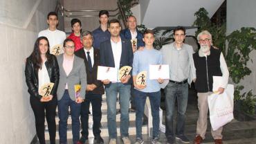 imagen del concejal de Deportes de Miguelturra y deportistas Gala Deporte Provincial Ciudad Real 2017