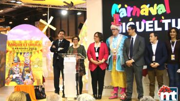 imagen de la presentación en Fitur 2018 del Carnaval de  Miguelturra
