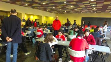 imagen de la primera jornada campeonato provincial ajedrez, 17 enero de 2016, fuente Alberto Sánchez Ruiz
