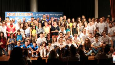 imagen recepción a deportistas, junio 2015