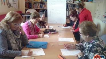 imagen de una de las sesiones del taller Sentir Historias, noviembre 2015