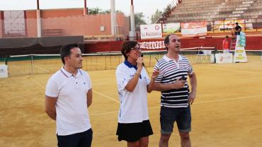 imagen de autoridades en la clausura del Open de Tenis en Tierra Batida, julio 2017