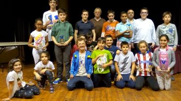 imagen participantes, organización y concejal de Deportes Torneo Ajedrez Cristo 2017