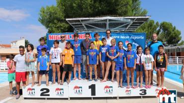 imagen del podio del torneo de natación de Ferias, septiembre de 2015