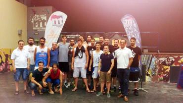 imagen ganadores, organización y autoridades tras el torneo de 3 por 3 baloncesto, imagen área de Deportes, julio 2017