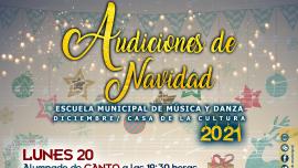 Conciertos/audiciones de Navidad de la Escuela de Música y Danza