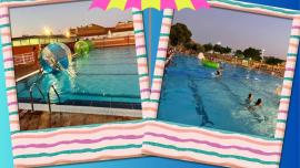 Cartel Piscina en Familia, Miguelturra julio 2026