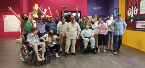 imagen de la visita de Fuente Agria al museo del Carnaval, Miguelturra 2022