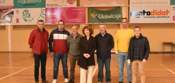 obras en el pabellón de deportes, marzo 2023