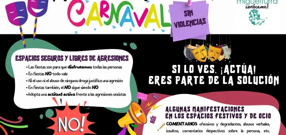 campaña contra violencia en Carnaval 2024