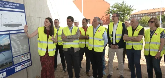 Visita a las obras de la pasarela, Miguelturra julio de 2025