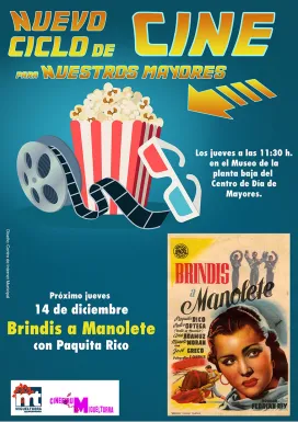 evento imagen cartel "Brindis a Manolete", diseño cartel Centro de Internet Miguelturra