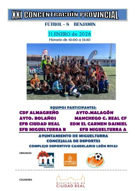 Concentración provincial Fútlbol, Miguelturra enero de 2026
