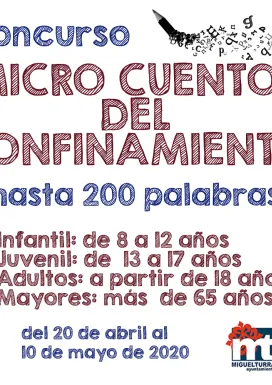 evento imagen concurso micro cuentos abril 2020 Miguelturra