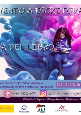 evento imagen actividad lectura Centro de la Mujer, abril 2020