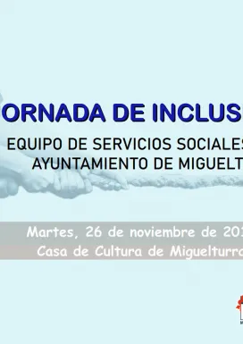 evento imagen del cartel anunciador de la Jornada de Inclusión en Miguelturra, noviembre 2019