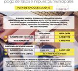imagen cartel informativo sobre tasas y Covid Diputación Provincial de Ciudad Real, abril 2020